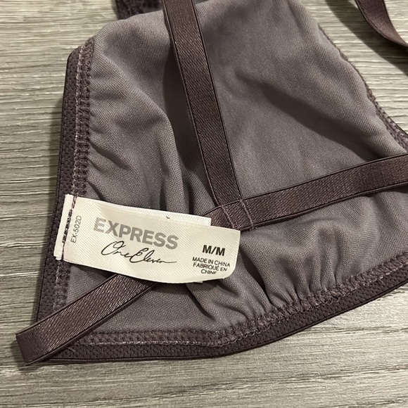 Velvet Strappy Bralette - Picture 3 of 5